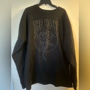 The Maine Dead Rose Puffy Print Crewneck